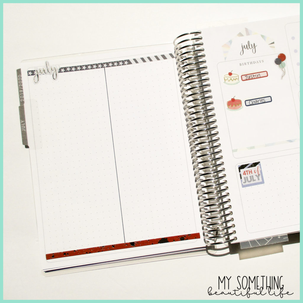 July 2019 Plan with Me in the new 2019-2020 Erin Condren LifePlanner #erincondren #ecsquad #eclifeplanner #planwithme