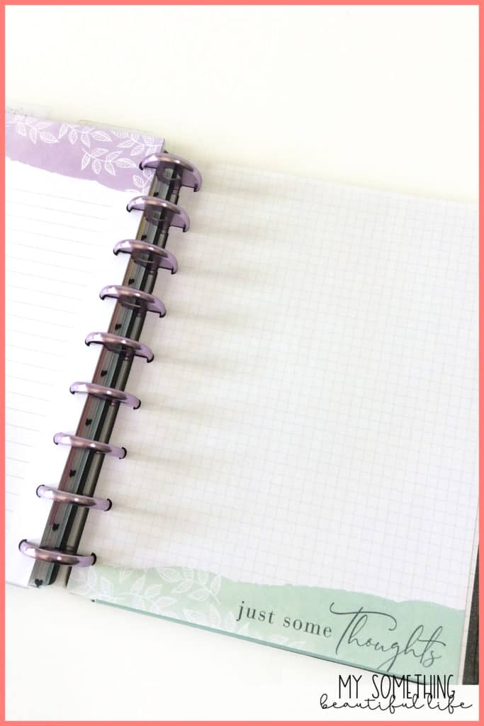 Happy Planner discs on my inkWELL Press Daily Planner #inkwellpress #dailyplanner #plannersetup