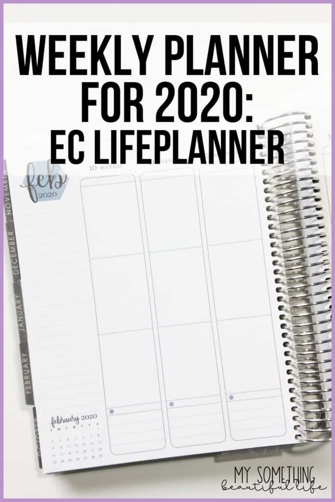 2020 Planner Lineup - The new 2020 Erin Condren Life Planner has been working so well to organize my life. I love the neutral vertical weekly layout. #erincondren #2020plannerlineup #erincondrenlifeplanner