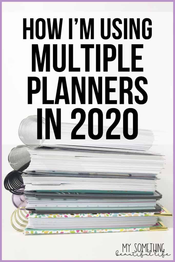 2020 Planner Lineup - for 2020 I'm using multiple planners to organize my life. Planners include the Erin Condren LifePlanner, inkWELL Press, Powersheets, and Purple Trail. #2020plannerlineup #erincondren #inkwellpress #plannerlineup #2020planner