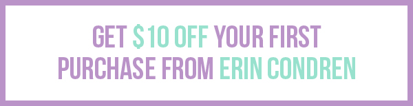 Save $10 on your first purchase from Erin Condren. #erincondren #planners #2020plannerlineup