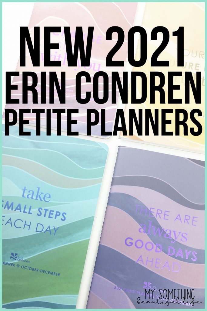 The Erin Condren Petite Planners are a flexible Traveler's Notebook style planning system that allows you to choose individual planners that are helpful to you. #erincondren #travelersnotebook #petiteplanners