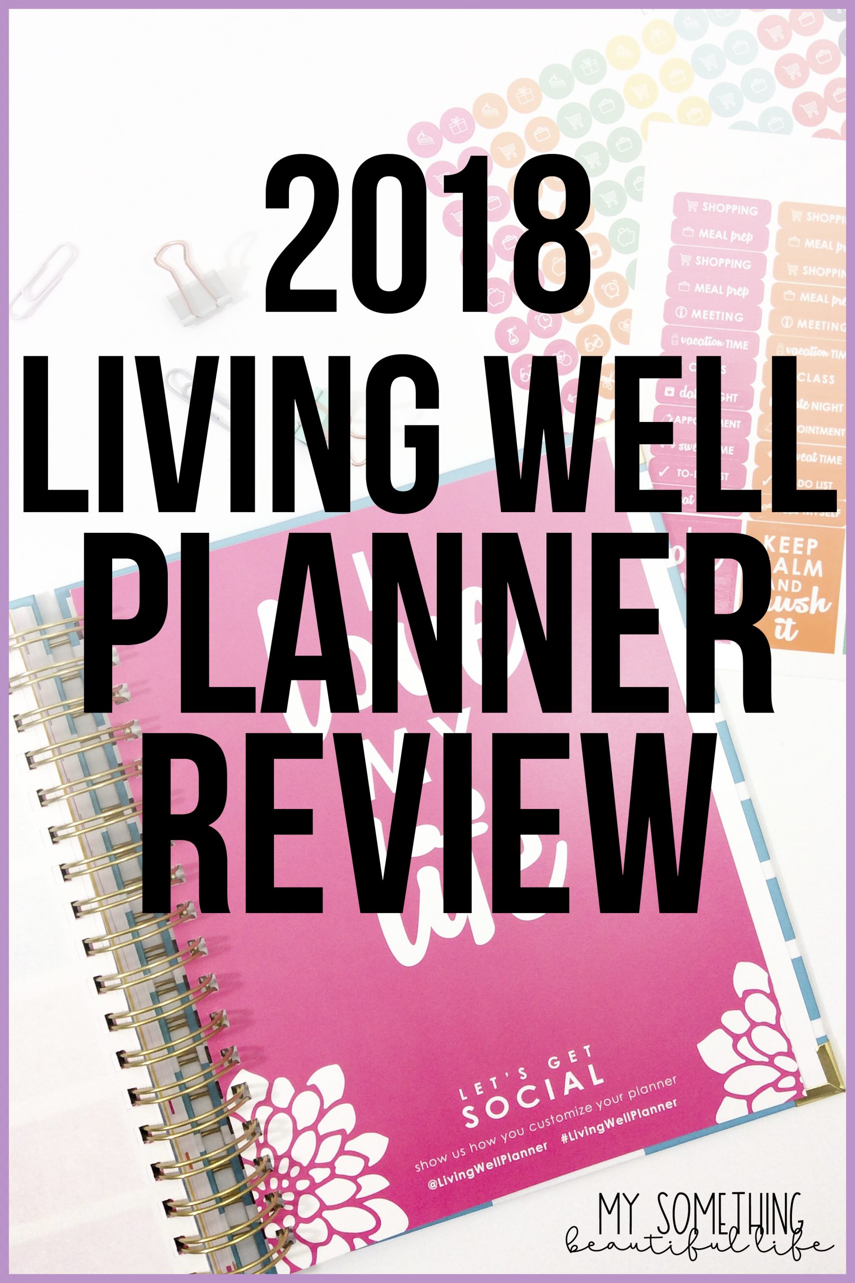 The Living Well Planner is all inclusive with meal planning and budgeting built right in. See the review to see all the features of the Living Well Planner by Ruth Soukup and Living Well Spending Less. #livingwellplanner #livingwellspendingless #plannerreview #weeklyplanner