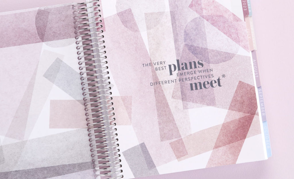 inside of the 2022 Erin Condren LifePlanner quote page