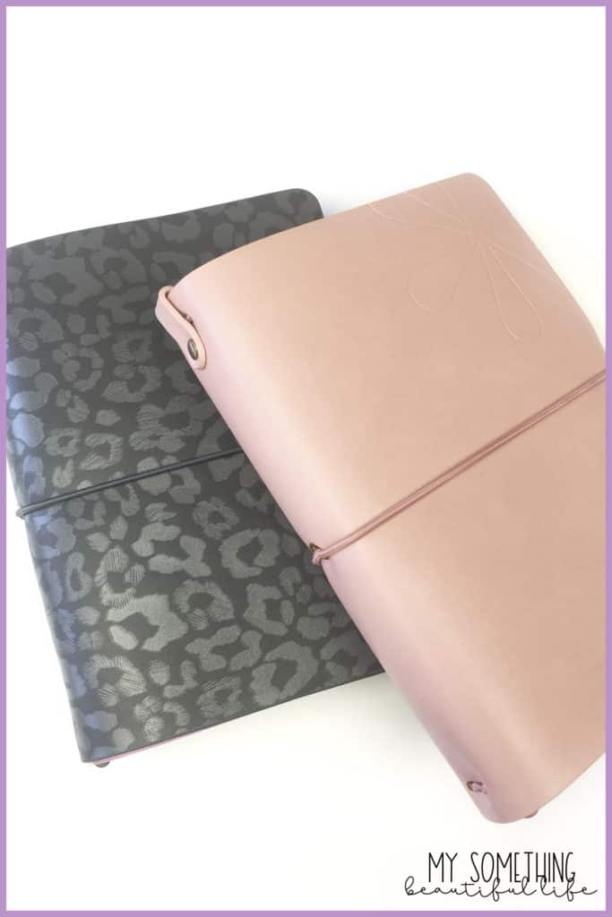 two erin condren on the go folios (traveler's notebook style planner)